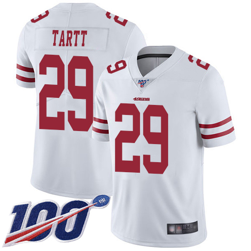 San Francisco 49ers Limited White Men Jaquiski Tartt Road NFL Jersey #29 100th Season Vapor Untouchable->women nfl jersey->Women Jersey